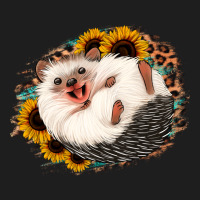 Happy Hedgehog Sunflower Leopard Classic Tee | Teevron