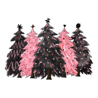pink christmas trees | Teevron