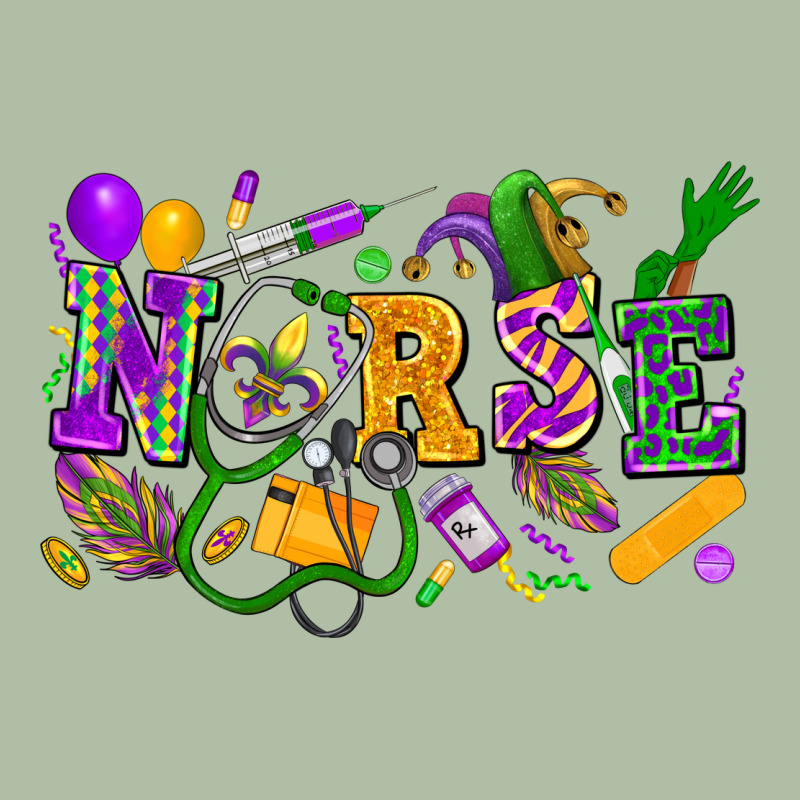 Nurse Mardi Gras Urban Heavy Tee by FaDigitalArtStudio | Teevron
