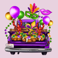 Mardi Gras Farm Truck Back View Ladies Tee | Teevron