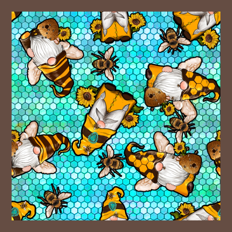 Honey Bee Gnomes Seamless Pattern Long Sleeve Tee by BundleAndBundleShop | Teevron