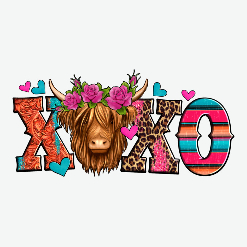 Xoxo Valentine's Day Highland Cow Urban Heavy Tee by Jasminsmagicworld | Teevron