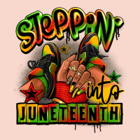 Steppin' Into Juneteenth Black Girl Sneakers Urban Hoodie | Teevron