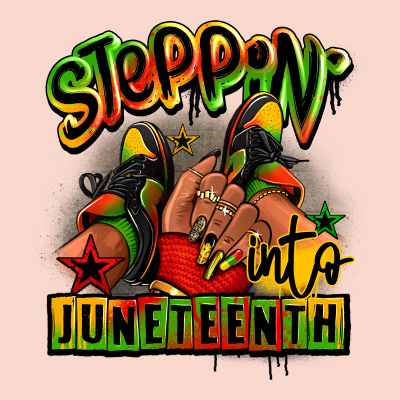 Steppin' Into Juneteenth Black Girl Sneakers Urban Hoodie by RanaPortraitStore | Teevron