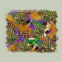Mardi Gras Plaid Purple Glitter Background Ladies Tee | Teevron