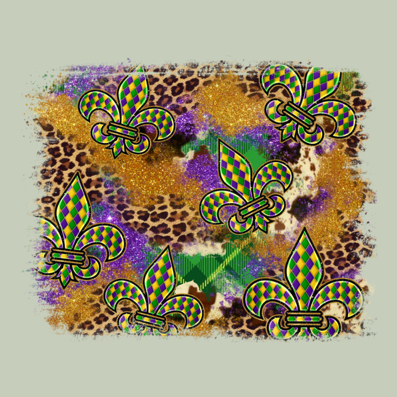 Mardi Gras Plaid Purple Glitter Background Ladies Tee by FaDigitalArtStudio | Teevron