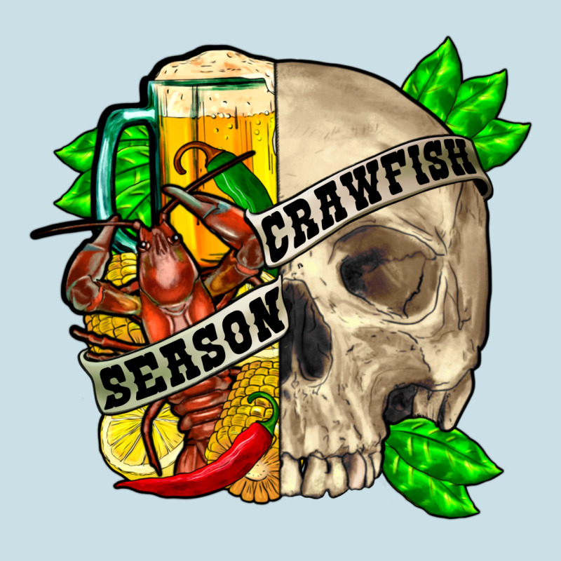 Skull Crawfish Season Ladies Tee by FaDigitalArtStudio | Teevron