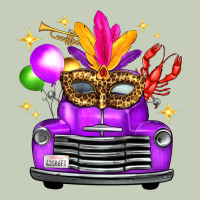 Mardi Gras Truck Leopard Mask Ladies Tee | Teevron