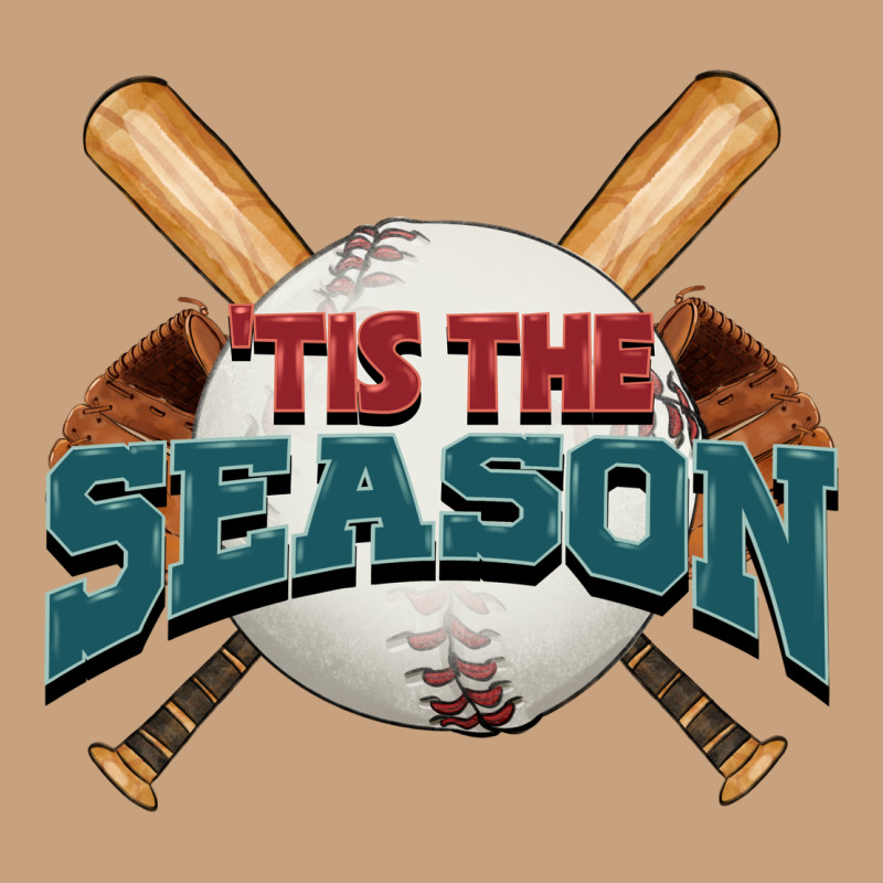 'tis The Season Baseball Vintage Tee by FaDigitalArtStudio | Teevron