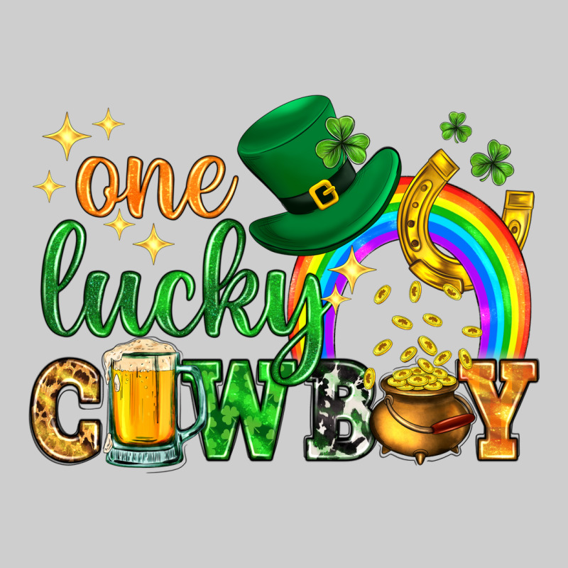 One Lucky Cowboy St. Patricks Day Premium Tee by HowdyJamesFarm | Teevron
