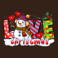 Love Christmas Snowman Heavy Core Tee | Teevron