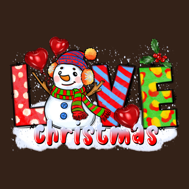 Love Christmas Snowman Heavy Core Tee by CowGirlArtShop | Teevron