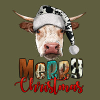 Merry Christmas Hereford Cow Vintage Tee | Teevron