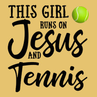 This Girl Runs On Jesus And Tennis Premium Sweatshirt | Teevron