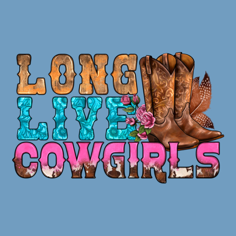 Western Long Live Cowgirls With Roses Urban Heavy Tee by BundleAndBundleShop | Teevron