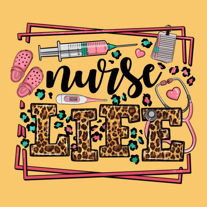 Nurse Life Leopard Frame Vintage Hoodie by LillyAllenDesigns | Teevron