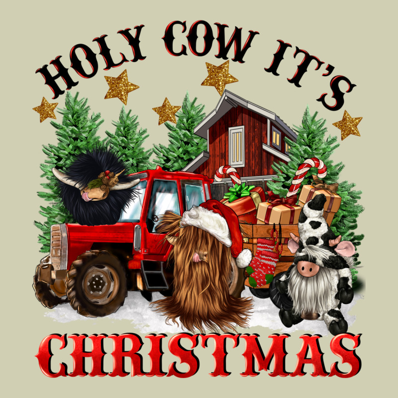 Holy Cow Its Christmas Heavy Core Tee by CowGirlArtShop | Teevron