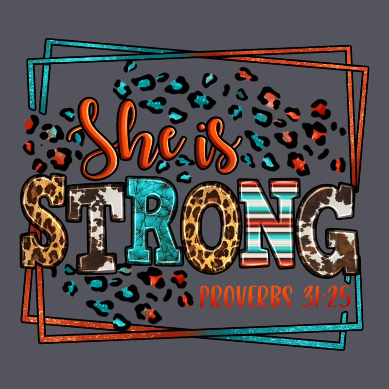 She Is Strong Proverbs 31:25 Vintage Hoodie by LillyAllenDesigns | Teevron