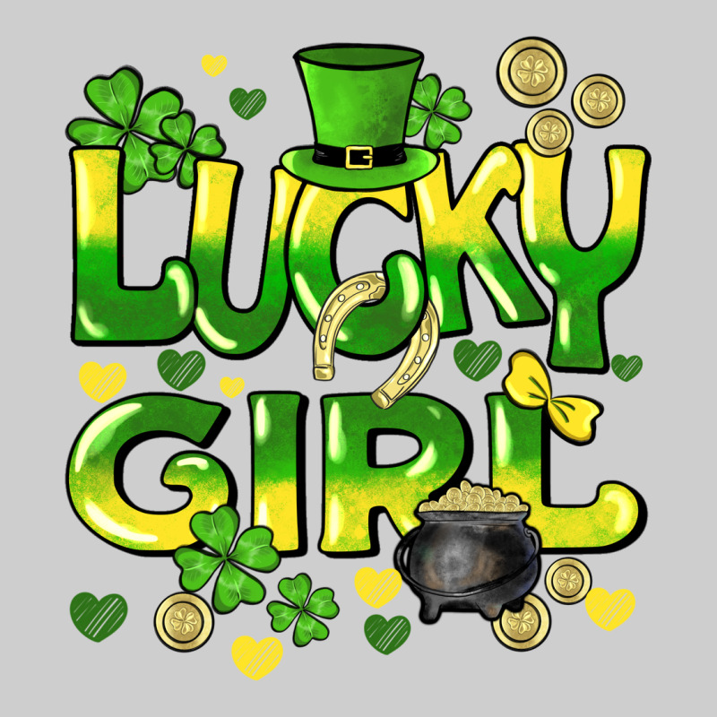 Lucky Girl St. Patricks Day Premium Tee by HowdyJamesFarm | Teevron