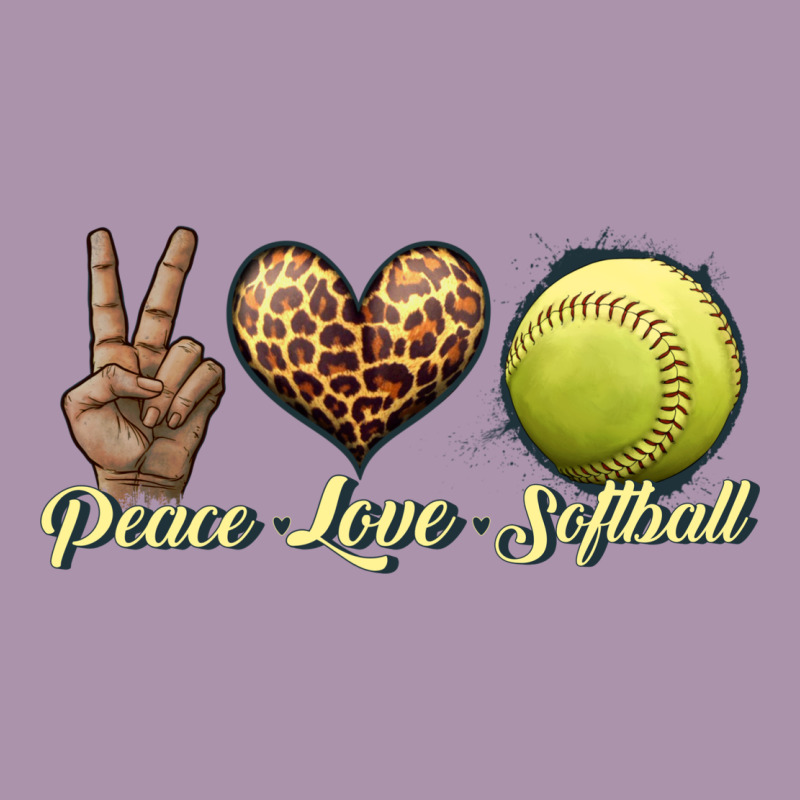 Peace Love Softball Heavyweight Hoodie by JahusDesignShop | Teevron