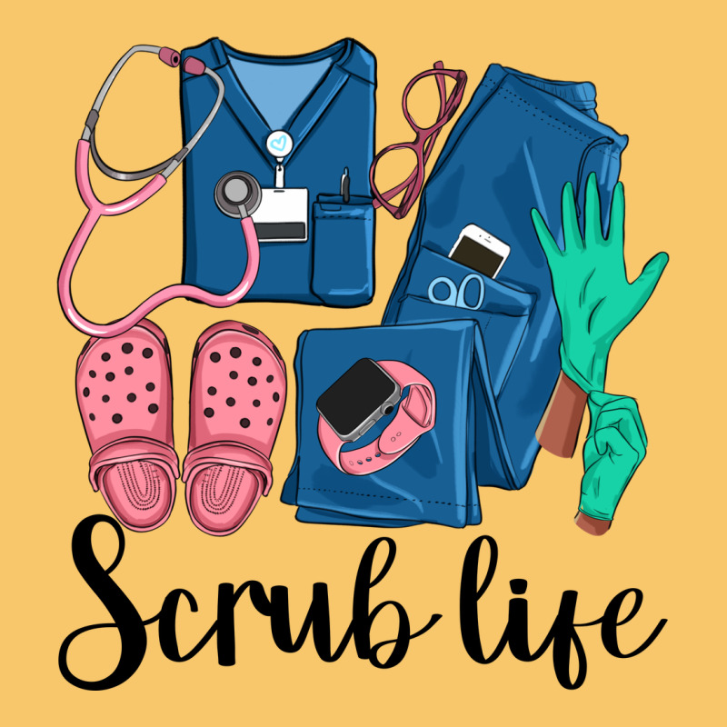 Scrub Life Nurse Vintage Hoodie by LillyAllenDesigns | Teevron