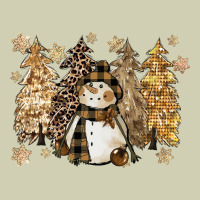 Snowman With Christmas Trees 11inches Heavy Core Tee | Teevron