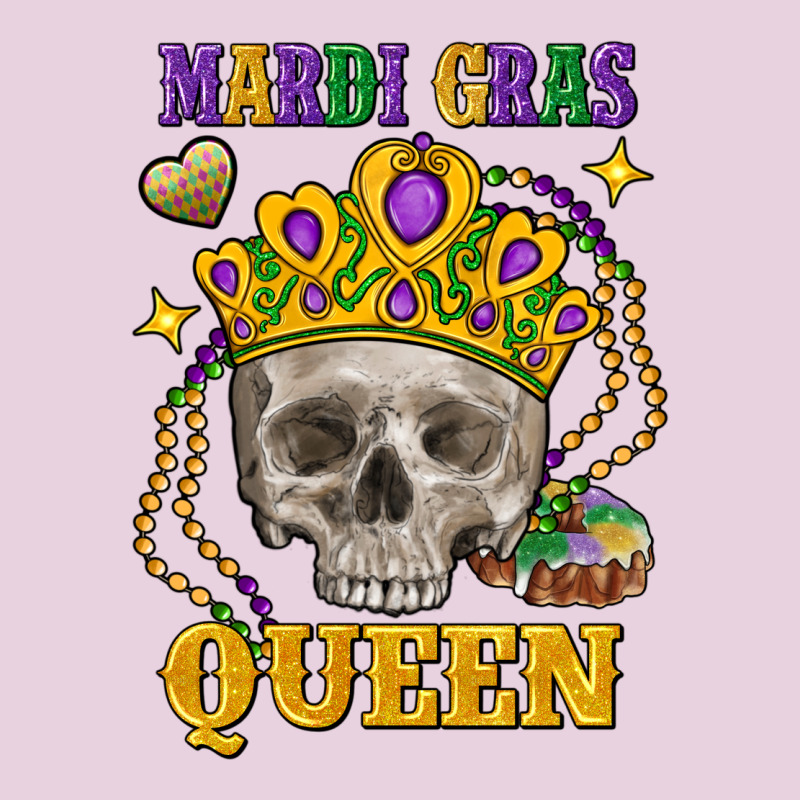 Skull Mardi Gras Queen Ladies Tee by FaDigitalArtStudio | Teevron