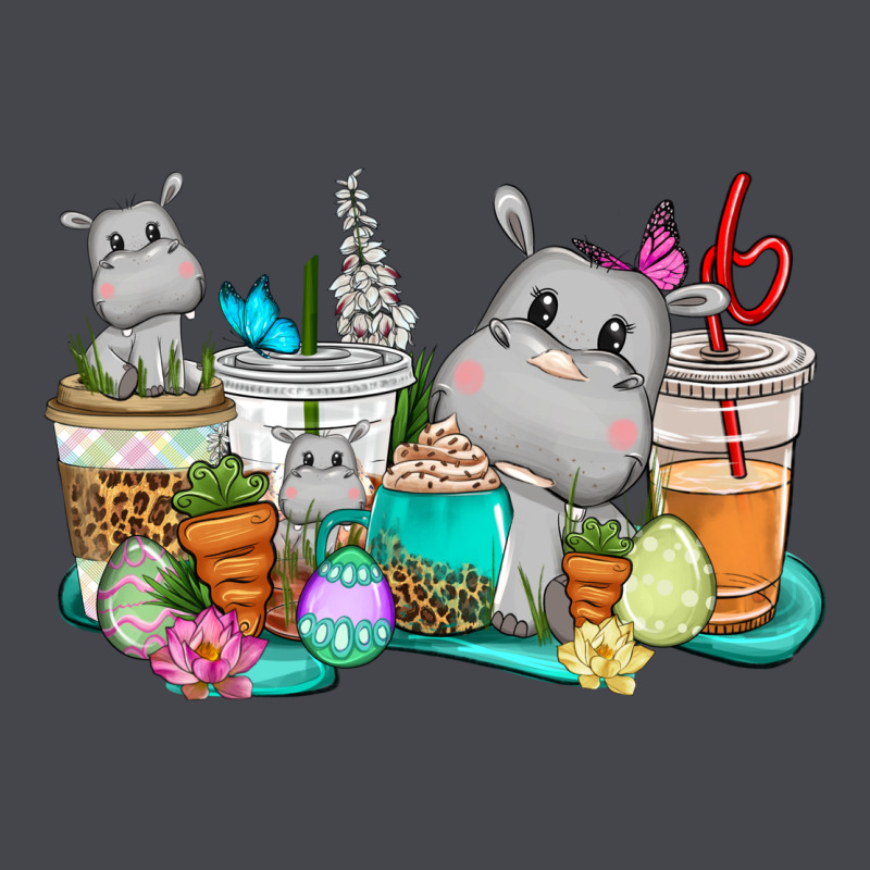 Easter Hippopotamus Coffee Cups Easter Day Classic Tee by CowGirlArtShop | Teevron