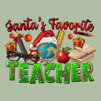 Santa's Favorite Teacher Urban Heavy Tee | Teevron