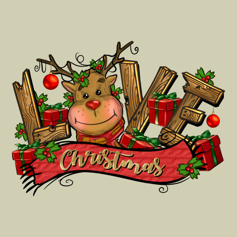 Love Christmas Reindeer Heavy Core Tee by CowGirlArtShop | Teevron