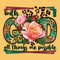 With God All Things Are Possible Leopard Frame Vintage Hoodie | Teevron