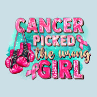 Cancer Picked The Wrong Girl Breast Cancer Ladies Tee | Teevron