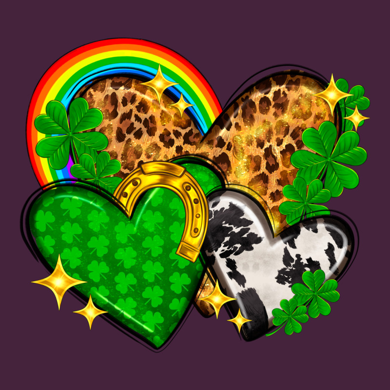 St. Patrick's Day Hearts With Leopard Premium Tee by HowdyJamesFarm | Teevron