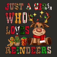 Just A Girl Who Loves Reindeers Heavy Core Tee | Teevron