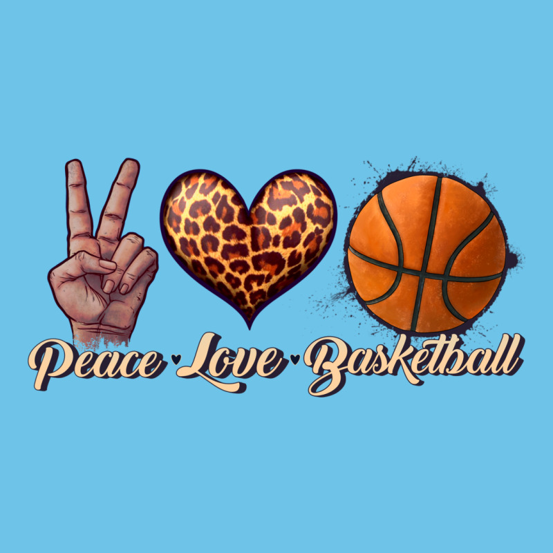 Peace Love Basketball Premium Sweatshirt by JahusDesignShop | Teevron