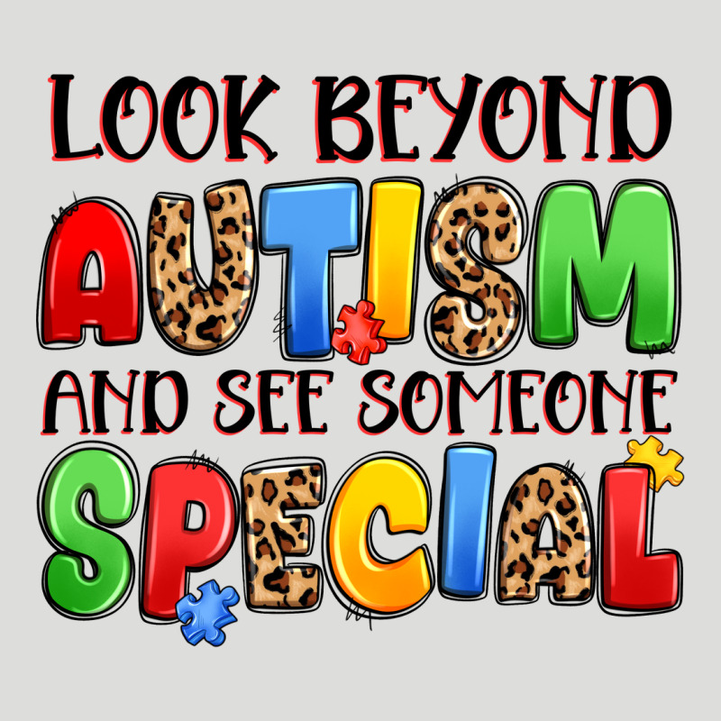 Look Beyond Autism And See Someone Special Zipper Hoodie by JahusDesignShop | Teevron