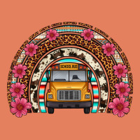 School Bus Leopard Cowhide Rainbow Classic Tee | Teevron