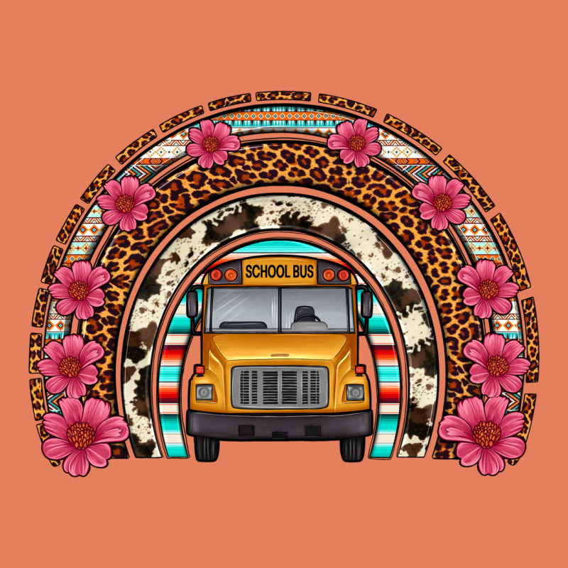 School Bus Leopard Cowhide Rainbow Classic Tee by Artiststas | Teevron