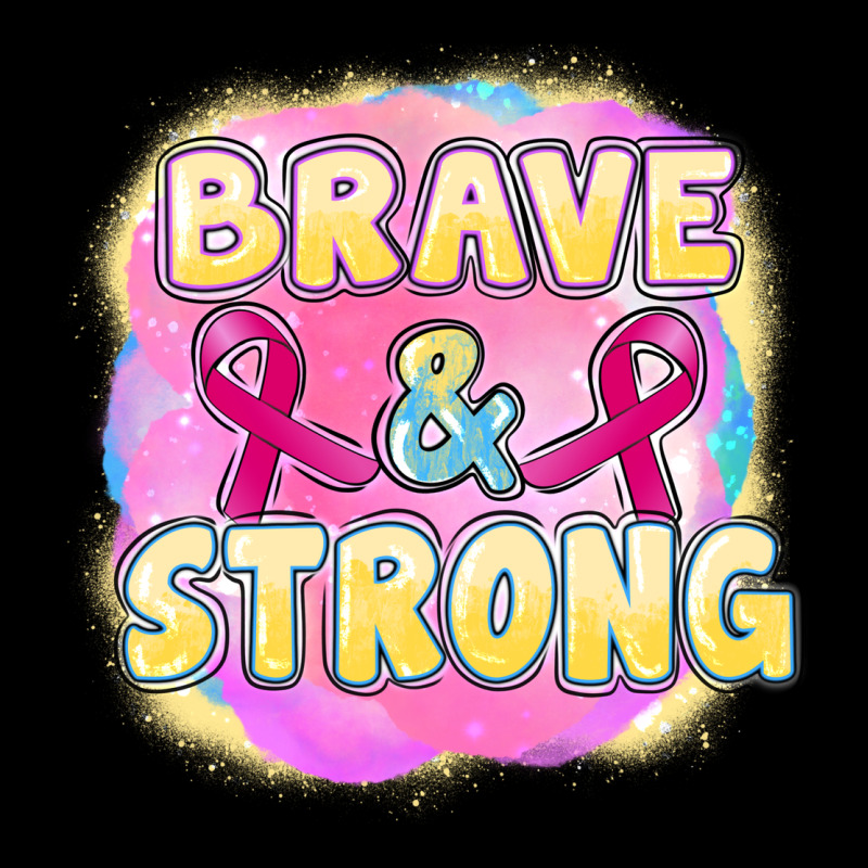 Brave And Strong Cancer Ladies Tee by FaDigitalArtStudio | Teevron
