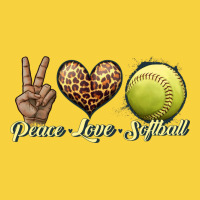 Peace Love Softball Premium Sweatshirt | Teevron