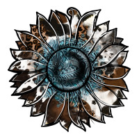 Cowhide Leopard And  Leather Sunflower Premium Tee | Teevron