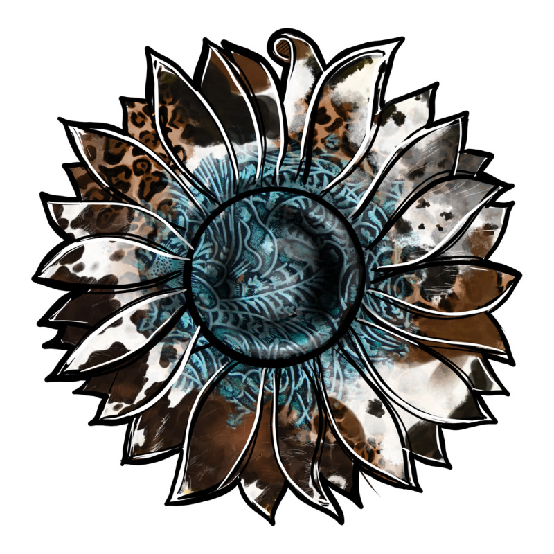Cowhide Leopard And  Leather Sunflower Premium Tee by RanaPortraitStore | Teevron