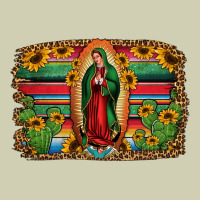 Lady Of Guadalupe Serape Background Heavy Core Tee | Teevron