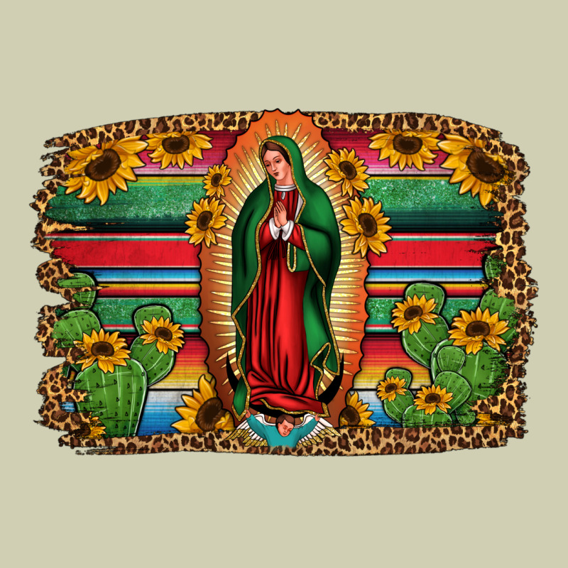 Lady Of Guadalupe Serape Background Heavy Core Tee by Jasminsmagicworld | Teevron
