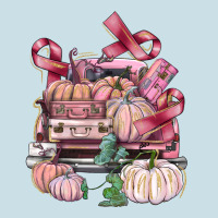 Breast Cancer Truck With Pumpkins Ladies Tee | Teevron