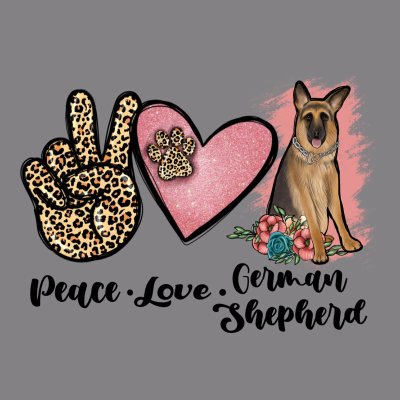 Peace Love German Shepherd Heavyweight Hoodie by JahusDesignShop | Teevron