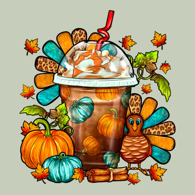 Thanksgiving Frappe Coffee Ladies Tee by FaDigitalArtStudio | Teevron