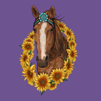 Brown Horse With Gemstone And Sunflowers Vintage Tee | Teevron