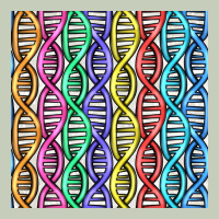 Dna Seamless Pattern Long Sleeve Tee | Teevron