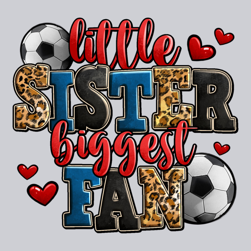 Little Sister Biggest Fan Soccer Urban Hoodie by Jasminsmagicworld | Teevron